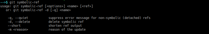 git symbolic-ref