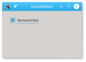 aanvinkbox aangevinkt